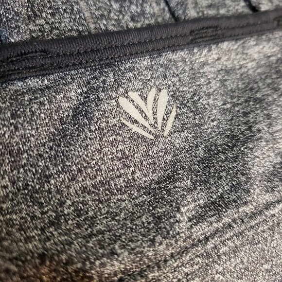 Grey and Black Sports Bra Swim Top for Yoga Gym Beach - Picture 5 of 7